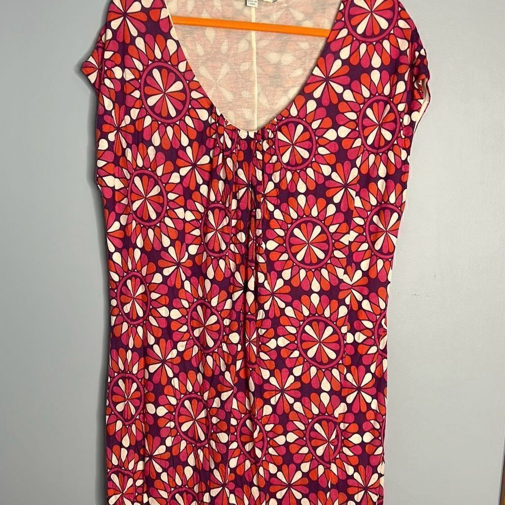 Boden Groovy Shift Dress Woman’s 16 Pink Purple Orange